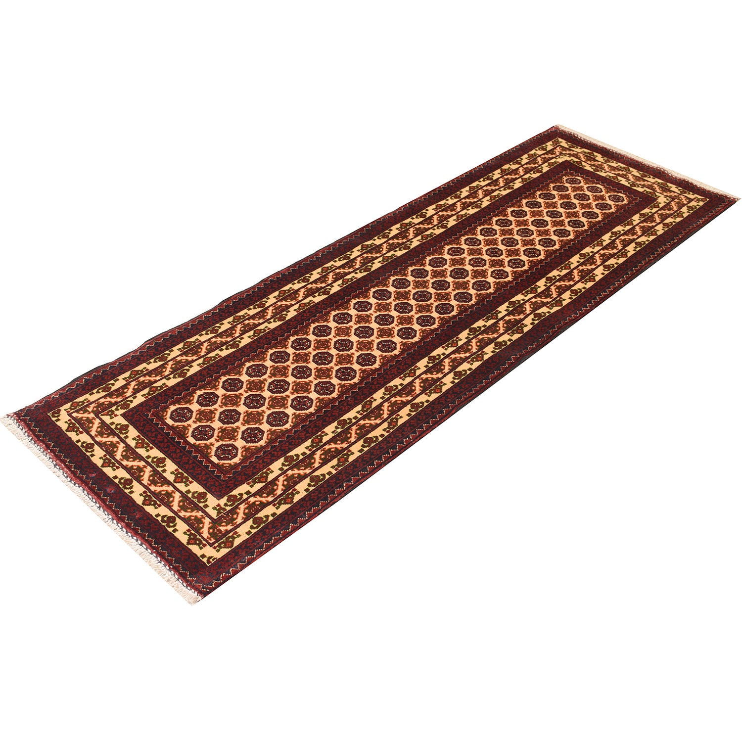 Oriental Handmade Khoja Roshnai Runner Rug 2' 2" x 6' 5" ft / 67 x 195 cm - No. 6198
