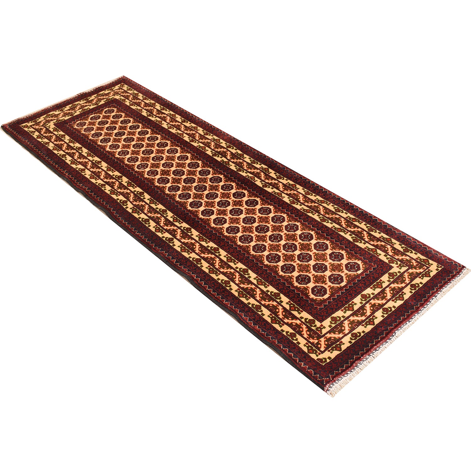 Oriental Handmade Khoja Roshnai Runner Rug 2' 2" x 6' 5" ft / 67 x 195 cm - No. 6198