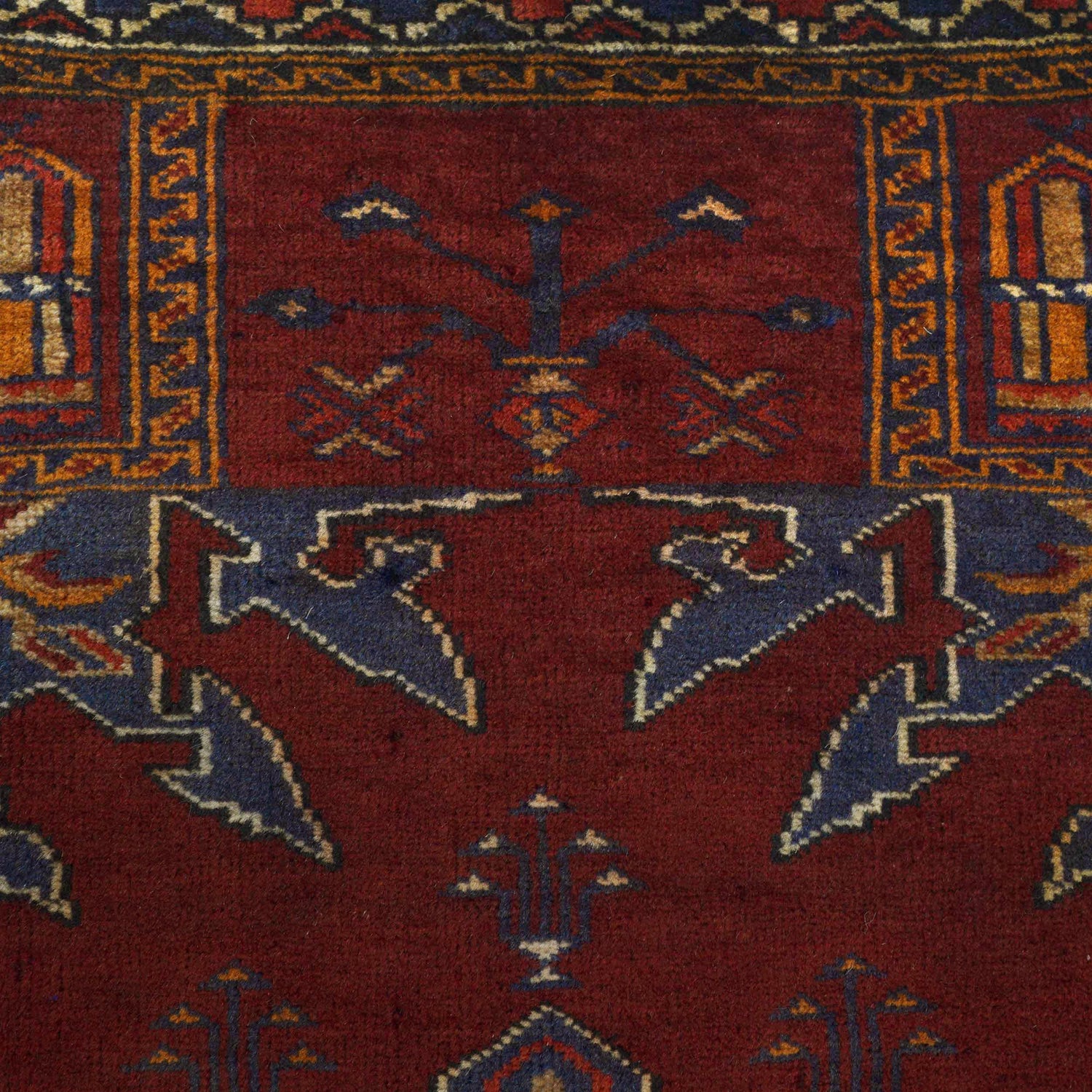 Muslim Prayer Rug 2' 8" x 3' 9" ft / 82 x 115 cm - No. 6291