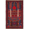 Handmade Prayer Rug 2' 11" x 4' 7" ft / 89 x 140 cm - 6322