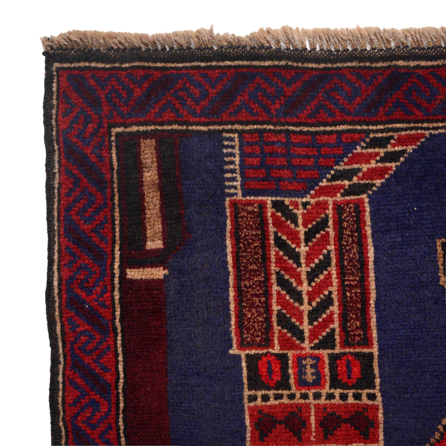 Handmade Prayer Rug 2' 11" x 4' 7" ft / 89 x 140 cm - 6322