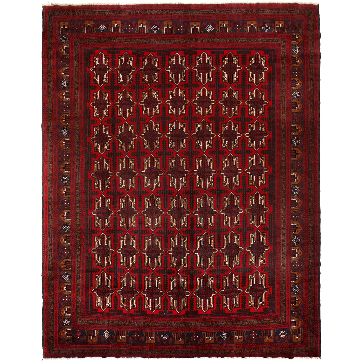 Handmade Baluchi Rug 9' 6" x 12' 7" ft / 290 x 384 cm - No. 6522