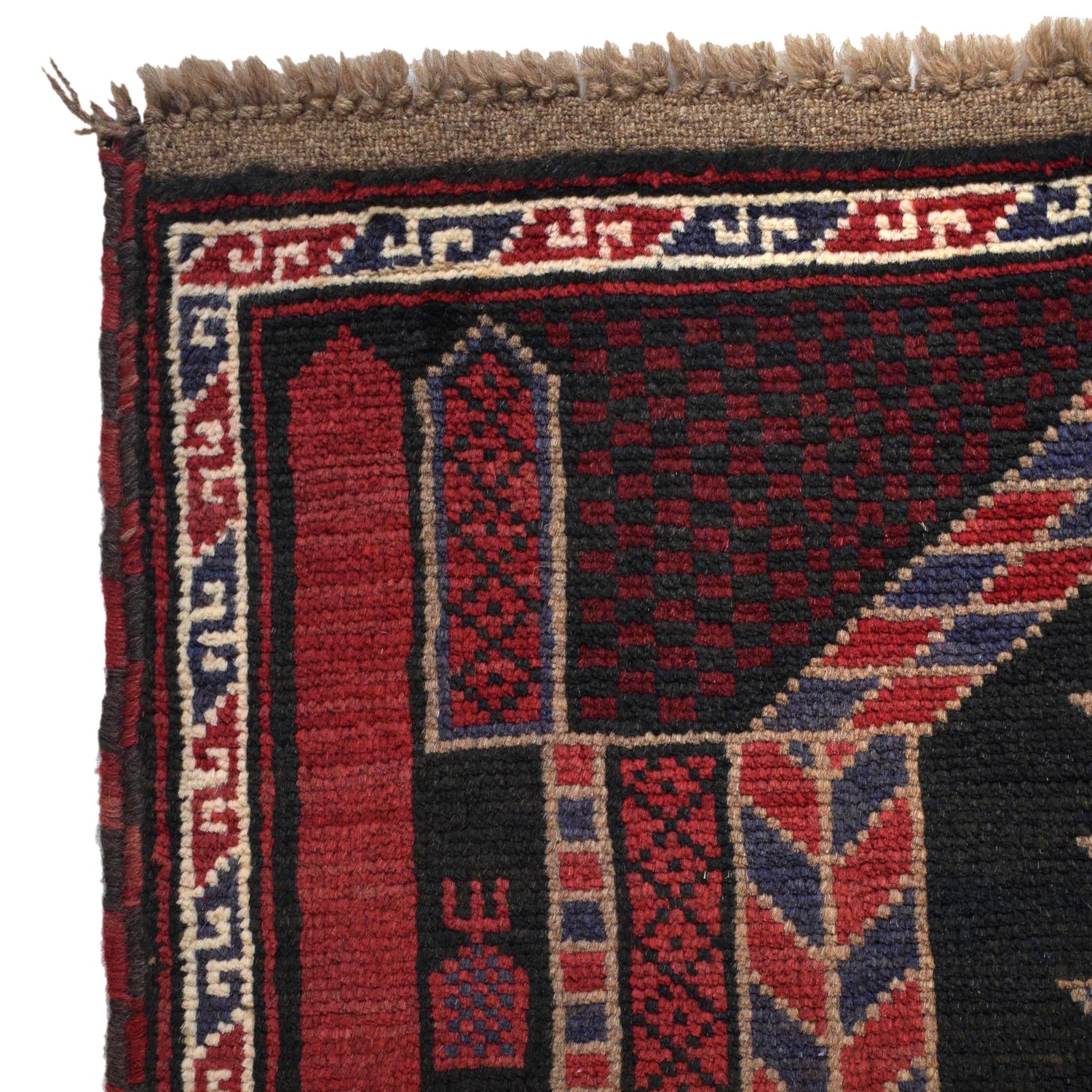 Handmade Prayer Rug 2' 9" x 5' 0" ft / 85 x 152 cm - 6724