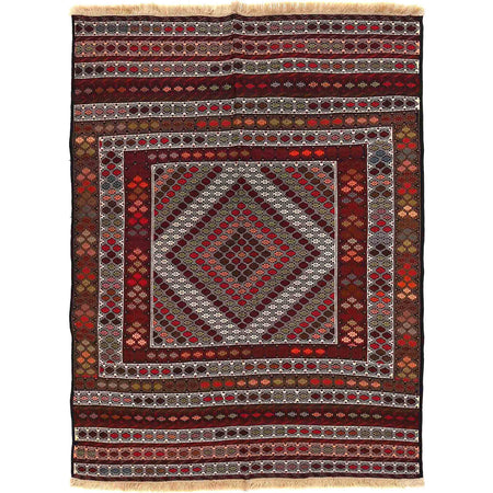 Handmade Maliki Kilim 3' 11" x 5' 7" ft / 119 x 169 cm - No. 6889