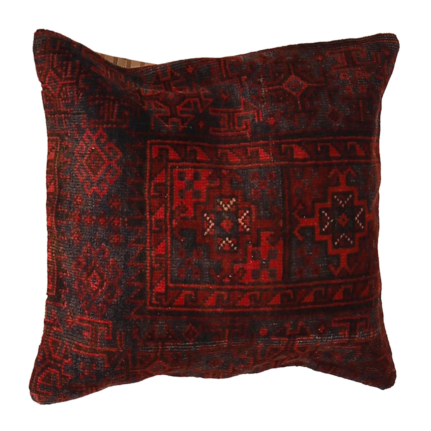 Handmade Carpet Cushion 1' 7" x 1' 8" ft / 49 x 50 cm - No. 7275