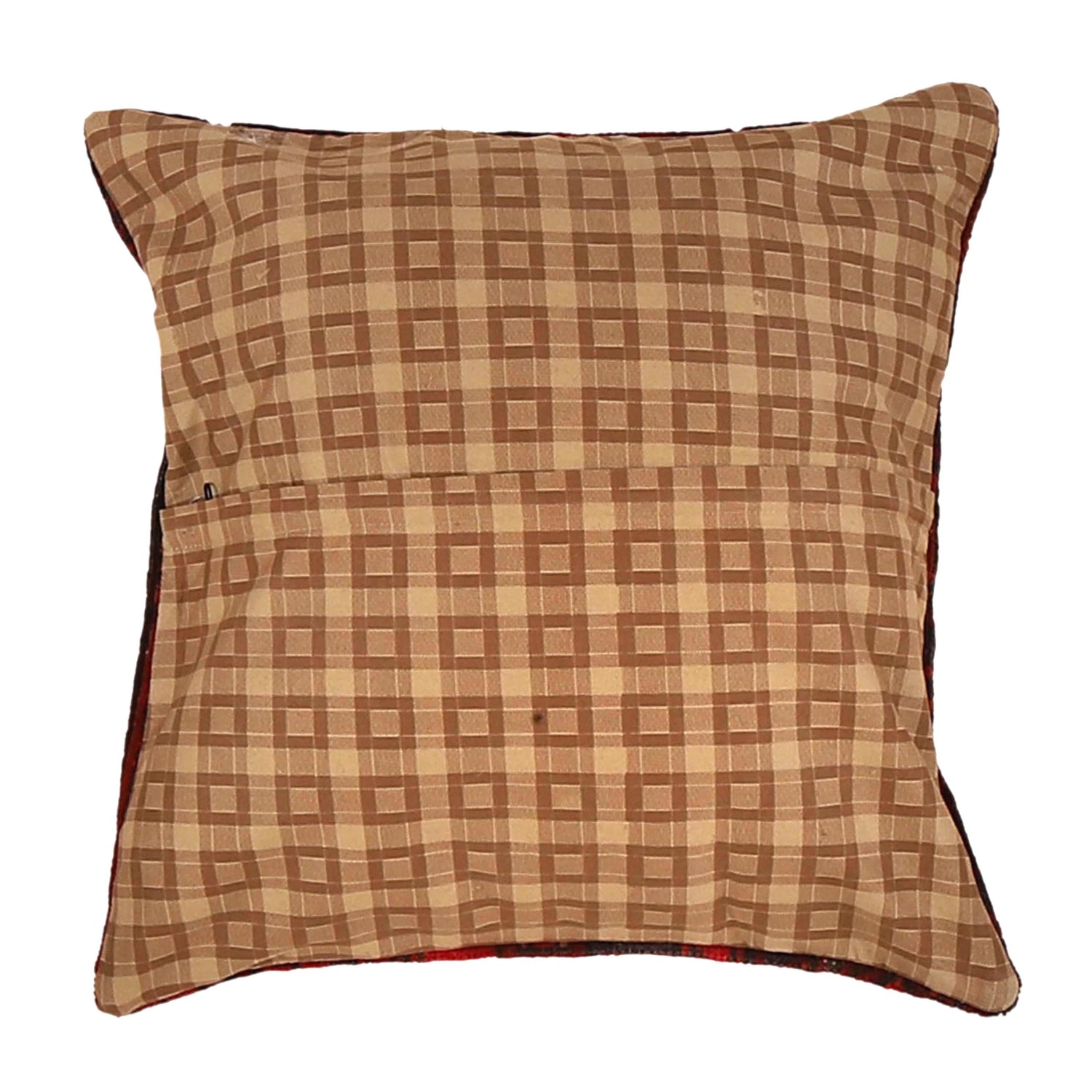 Handmade Carpet Cushion 1' 7" x 1' 8" ft / 49 x 50 cm - No. 7275