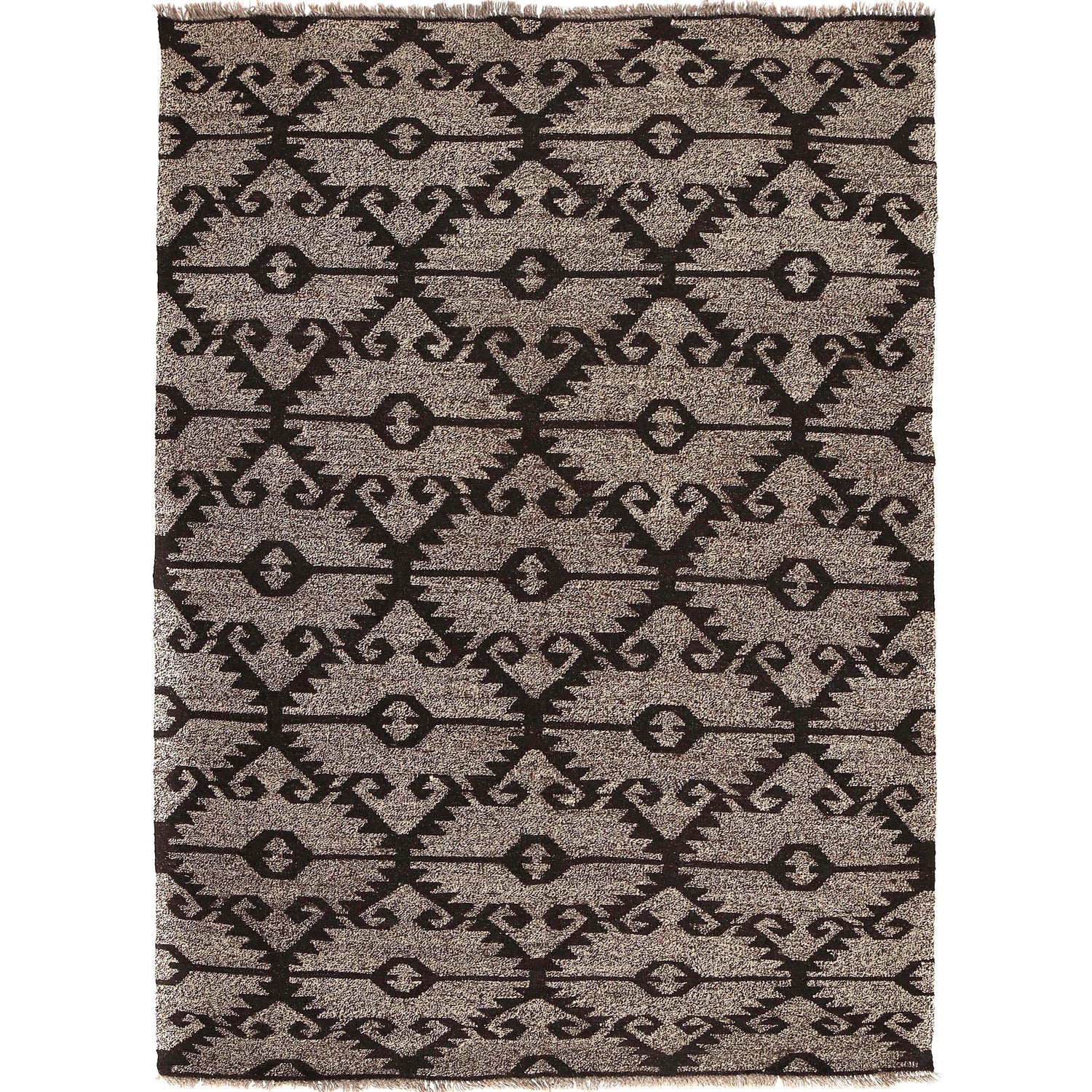 Moroccan Kilim Rug - Hand Knotted Boho Wool Carpet 5' 1" x 6' 11" ft / 156 x 210 cm - No. 7439