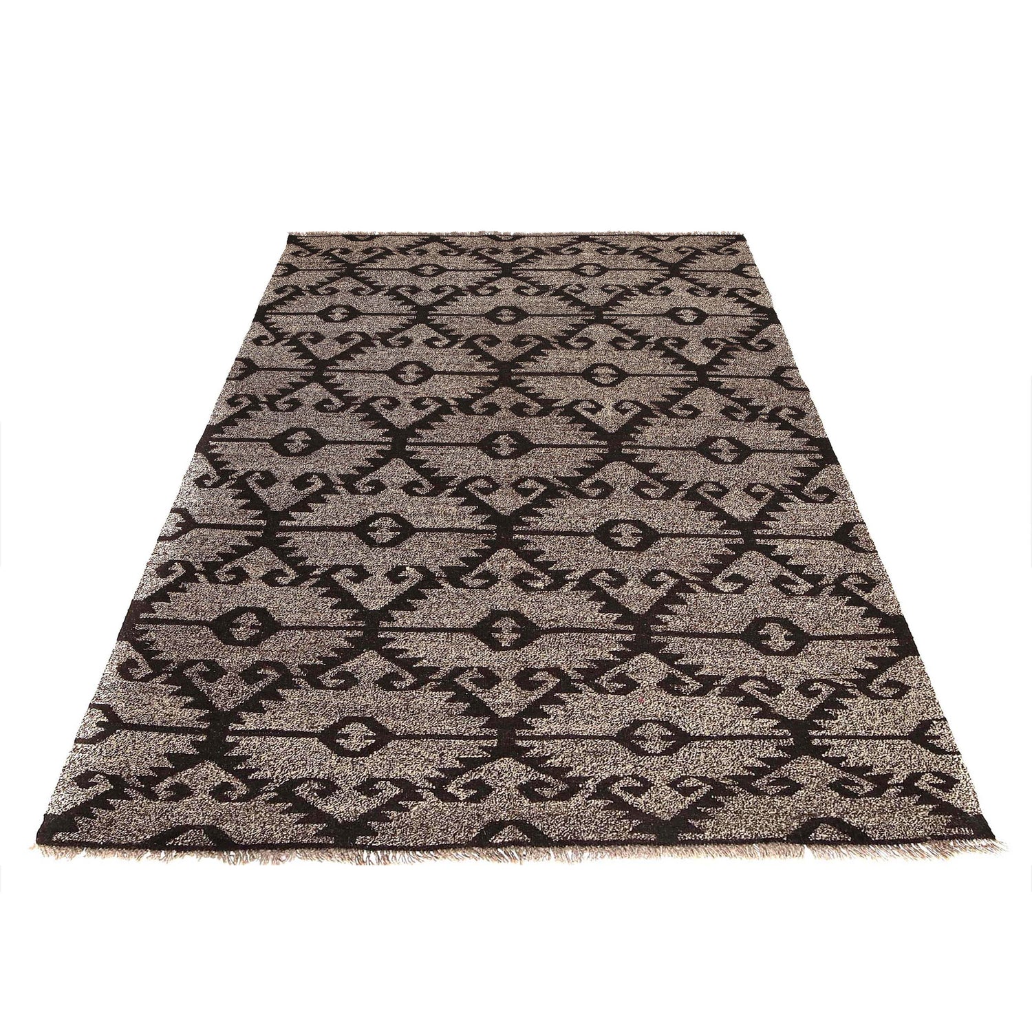 Moroccan Kilim Rug - Hand Knotted Boho Wool Carpet 5' 1" x 6' 11" ft / 156 x 210 cm - No. 7439