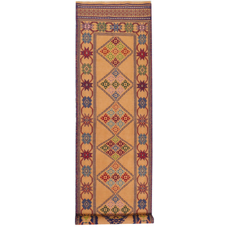 Traditional Flat Weave Kilim Runner 2' 7" x 9' 11" ft / 78 x 302 cm - No. 7466