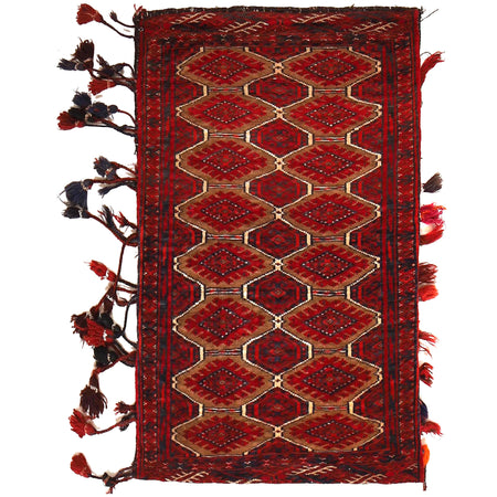 Baluchi Balisht Area Rug 2' 0" x 3' 3" ft / 60 x 98 cm - No. 7599
