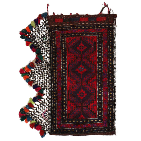 Baluchi Balisht Area Rug 1' 8" x 3' 2" ft / 50 x 97 cm - No. 7600