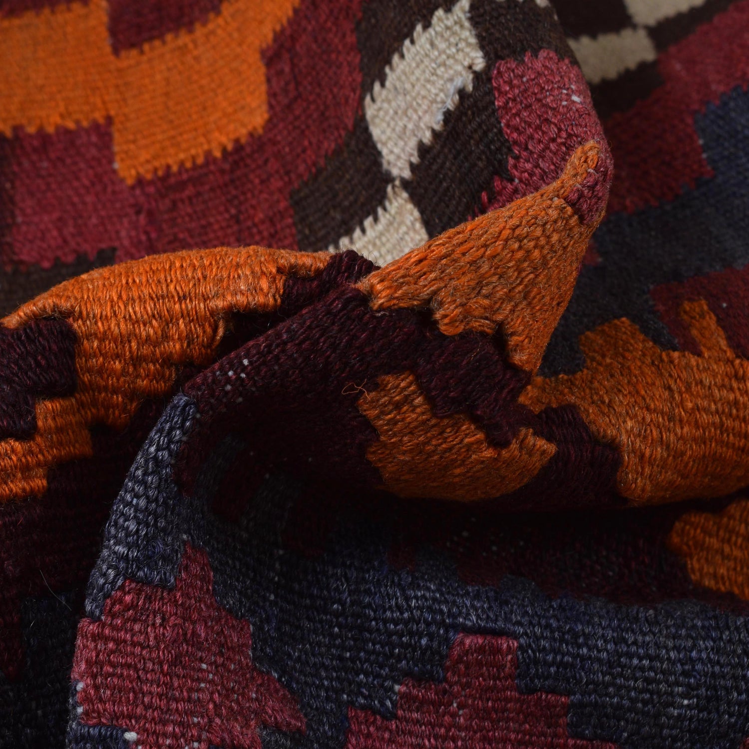 Handmade Maimana Kelim 8' 4" x 12' 5" ft / 253 x 378 cm - No. 7850