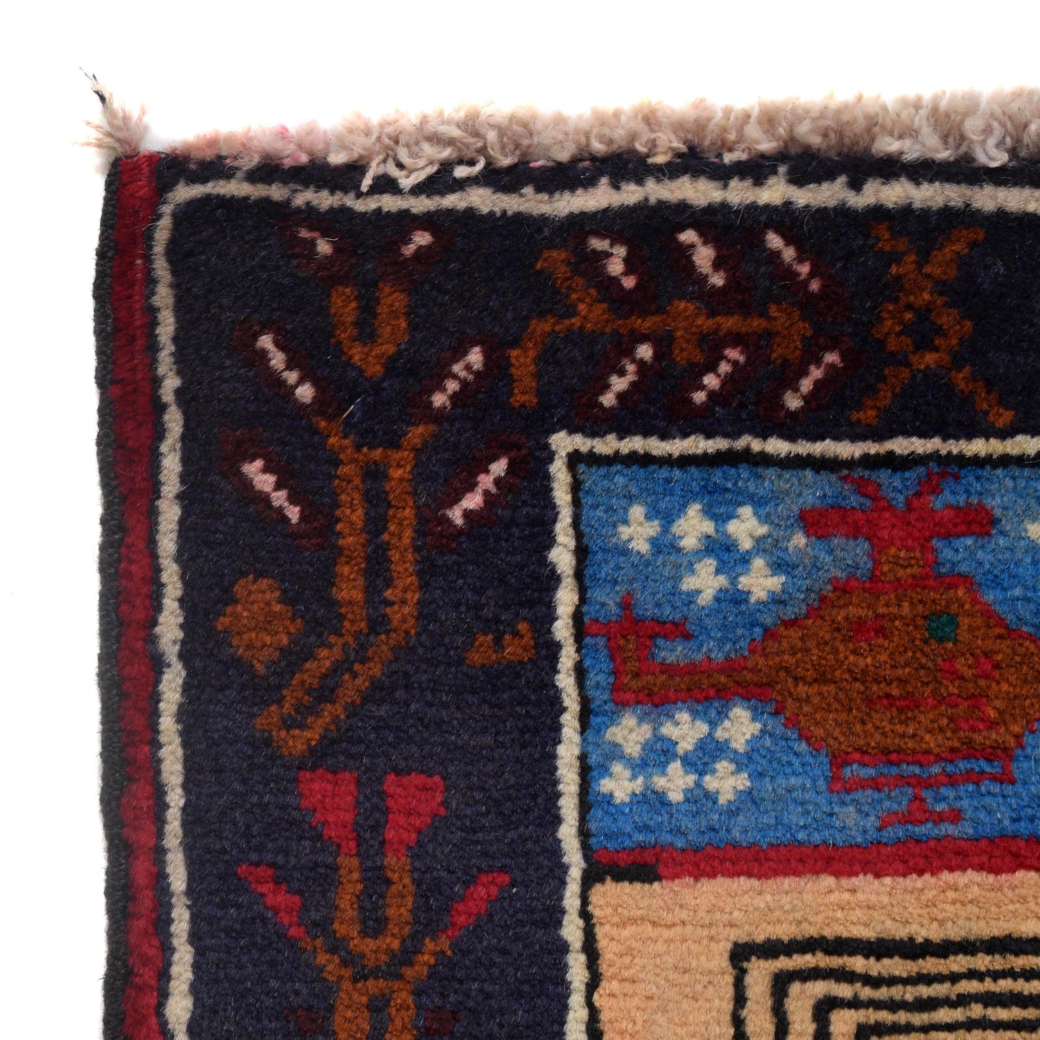 Handmade Pictorial Carpet 2' 9" x 4' 7" ft / 83 x 139 cm - No. 7936