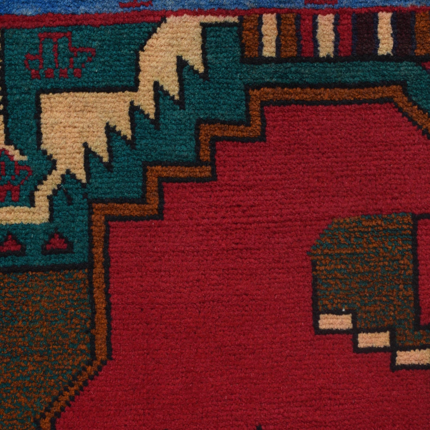 Handmade Pictorial Carpet 2' 9" x 4' 7" ft / 83 x 139 cm - No. 7936