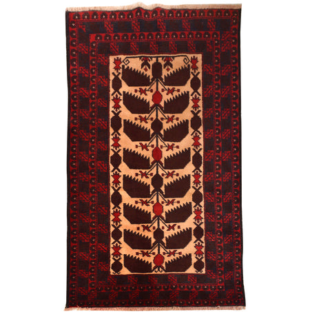 Baluch Small Size Rug 2' 8" x 4' 9" ft / 81 x 145 cm - No. 7955