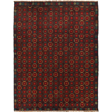 Handmade Kohistani Rug 6' 0" x 8' 2" ft / 183 x 250 cm - No. 8879