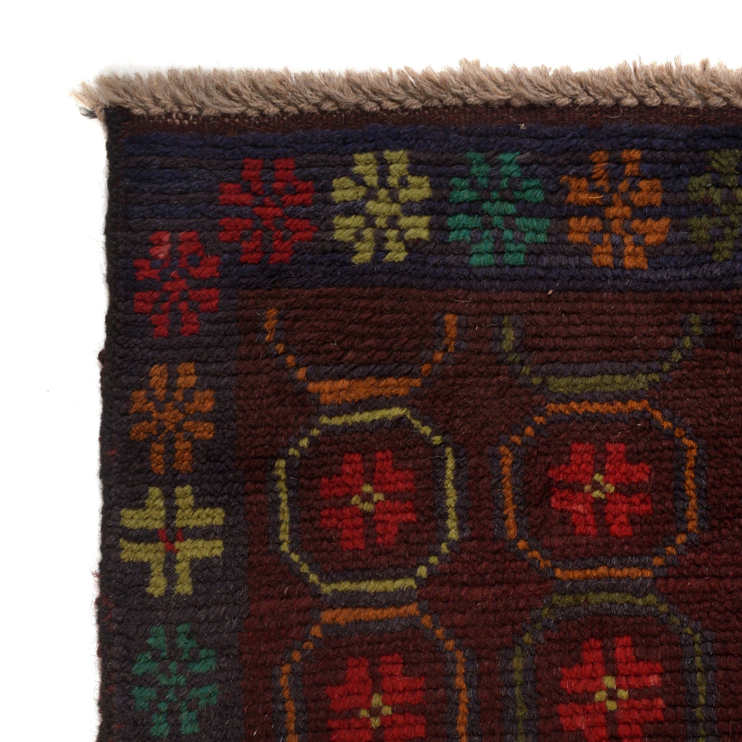 Handmade Kohistani Rug 6' 0" x 8' 2" ft / 183 x 250 cm - No. 8879