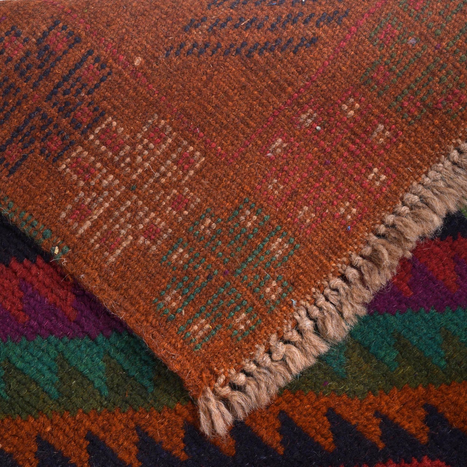 Handmade Kohistani Rug 5' 9" x 7' 10" ft / 176 x 240 cm - No. 8885