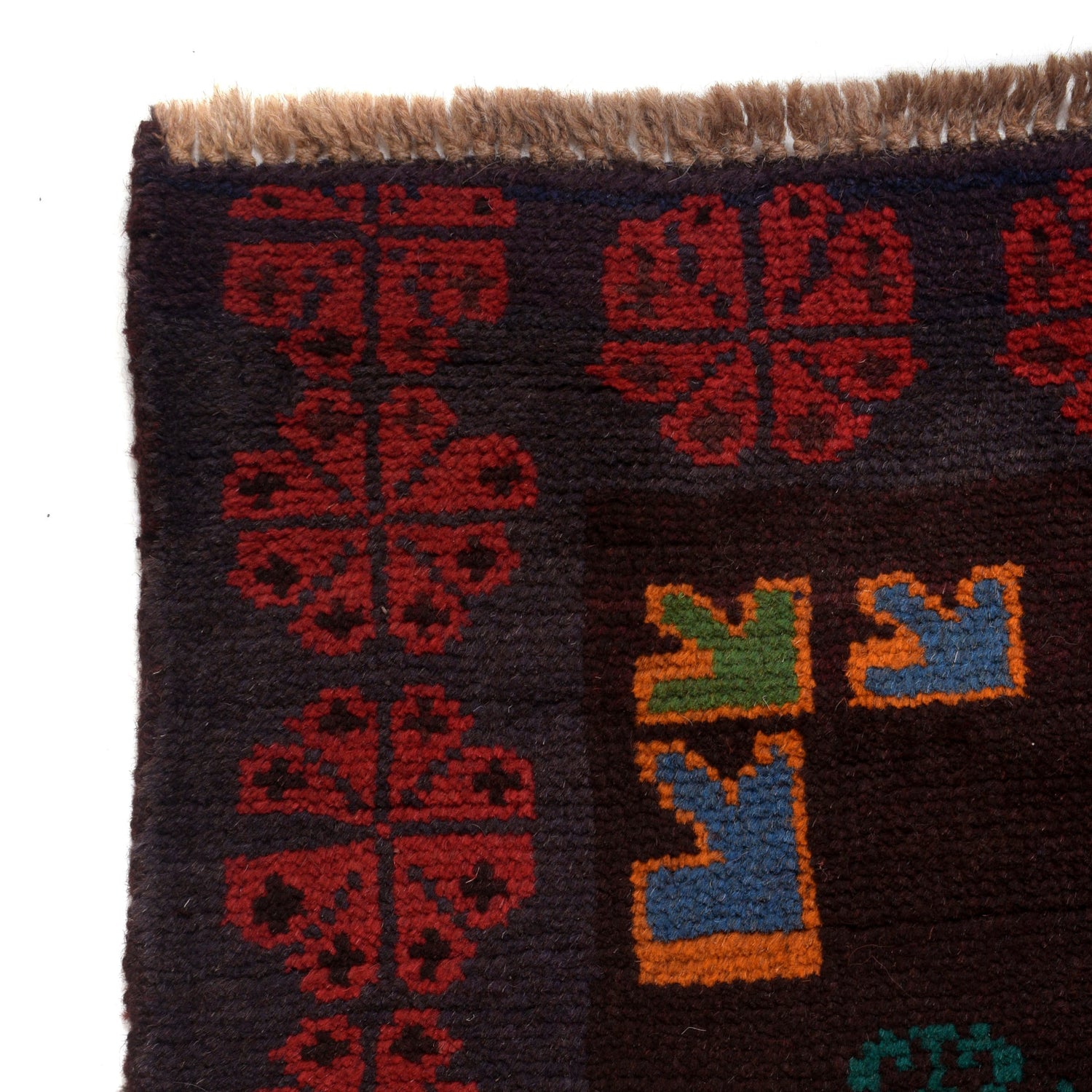 Handmade Kohistani Rug 5' 12" x 7' 9" ft / 182 x 235 cm - No. 8902