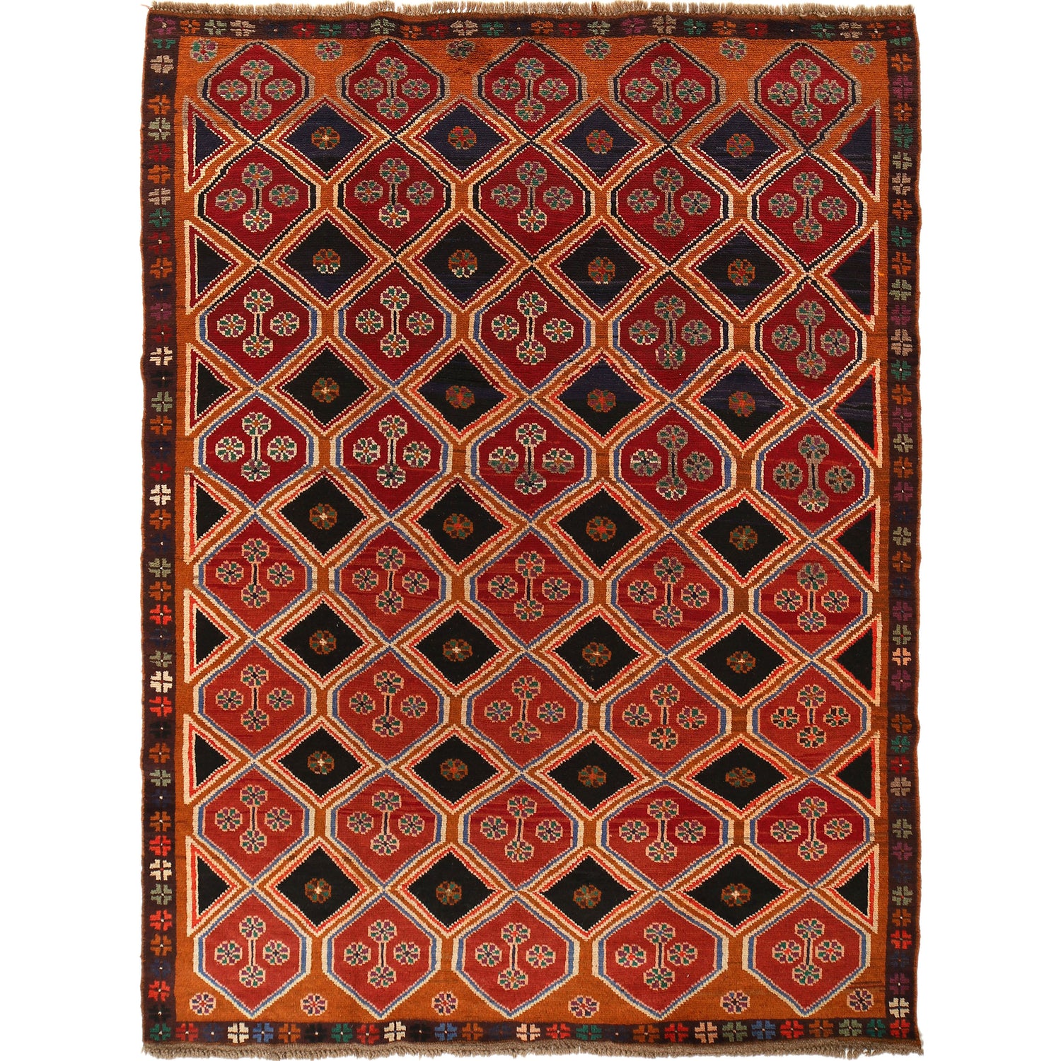 Handmade Kohistani Rug 5' 10" x 7' 10" ft / 178 x 240 cm - No. 8910