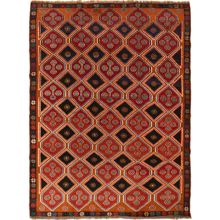 Handmade Kohistani Rug 5' 10" x 7' 10" ft / 178 x 240 cm - No. 8910