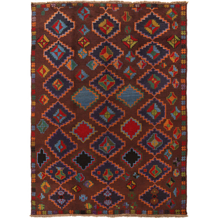 Hand Knotted Kohistani Area Rug 5' 9" x 7' 10" ft / 175 x 239 cm - No. 8925