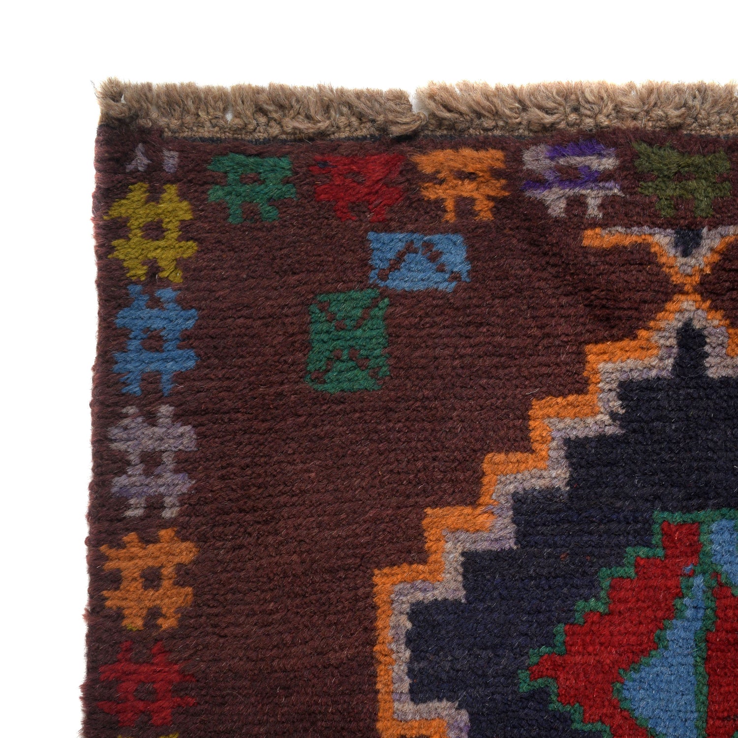 Hand Knotted Kohistani Area Rug 5' 9" x 7' 10" ft / 175 x 239 cm - No. 8925