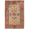 Hand Knotted Persian Design Heriz Rug 3' 10" x 6' 2" ft / 118 x 189 cm - No. 8957