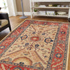 Hand Knotted Persian Design Heriz Rug 3' 10" x 6' 2" ft / 118 x 189 cm - No. 8957