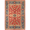 Red Color Heriz Design Rug 4' 0" x 5' 11" ft / 123 x 181 cm - No. 8960