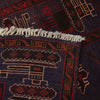 Authentic Afghan War Area Rug 6' 3" x 9' 9" ft / 190 x 298 cm - No. 8993