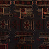 Authentic Afghan War Area Rug 6' 4" x 9' 7" ft / 193 x 291 cm - No. 8995