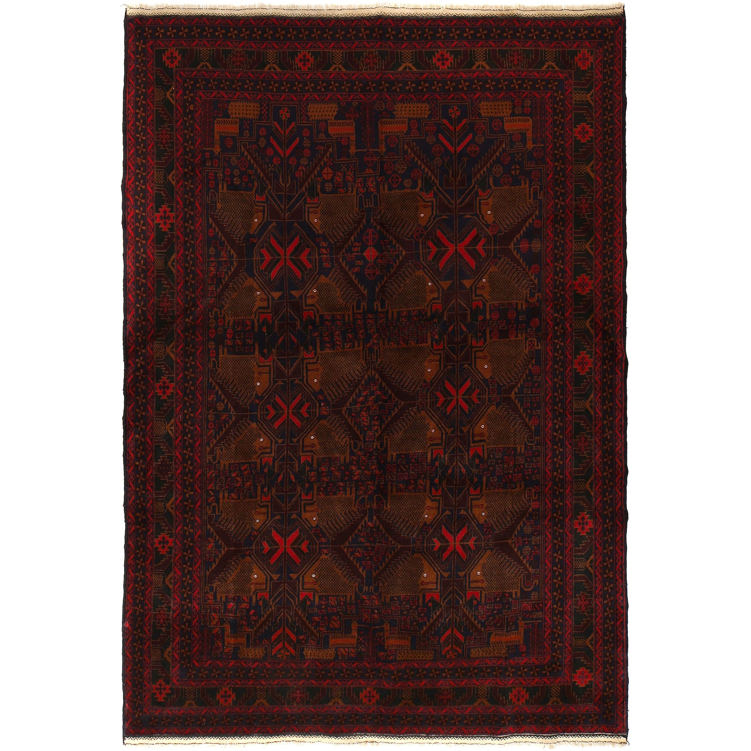 Handmade Baluchi Rug 8' 6" x 10' 0" ft / 260 x 305 cm - No. 9000