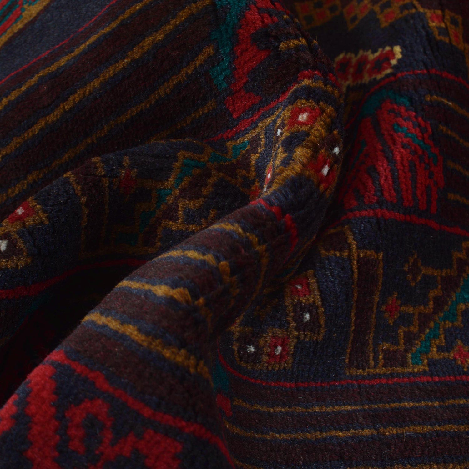 Multi Color Baluchi Carpet 5' 11" x 9' 7" ft / 180 x 292 cm - No. 9001