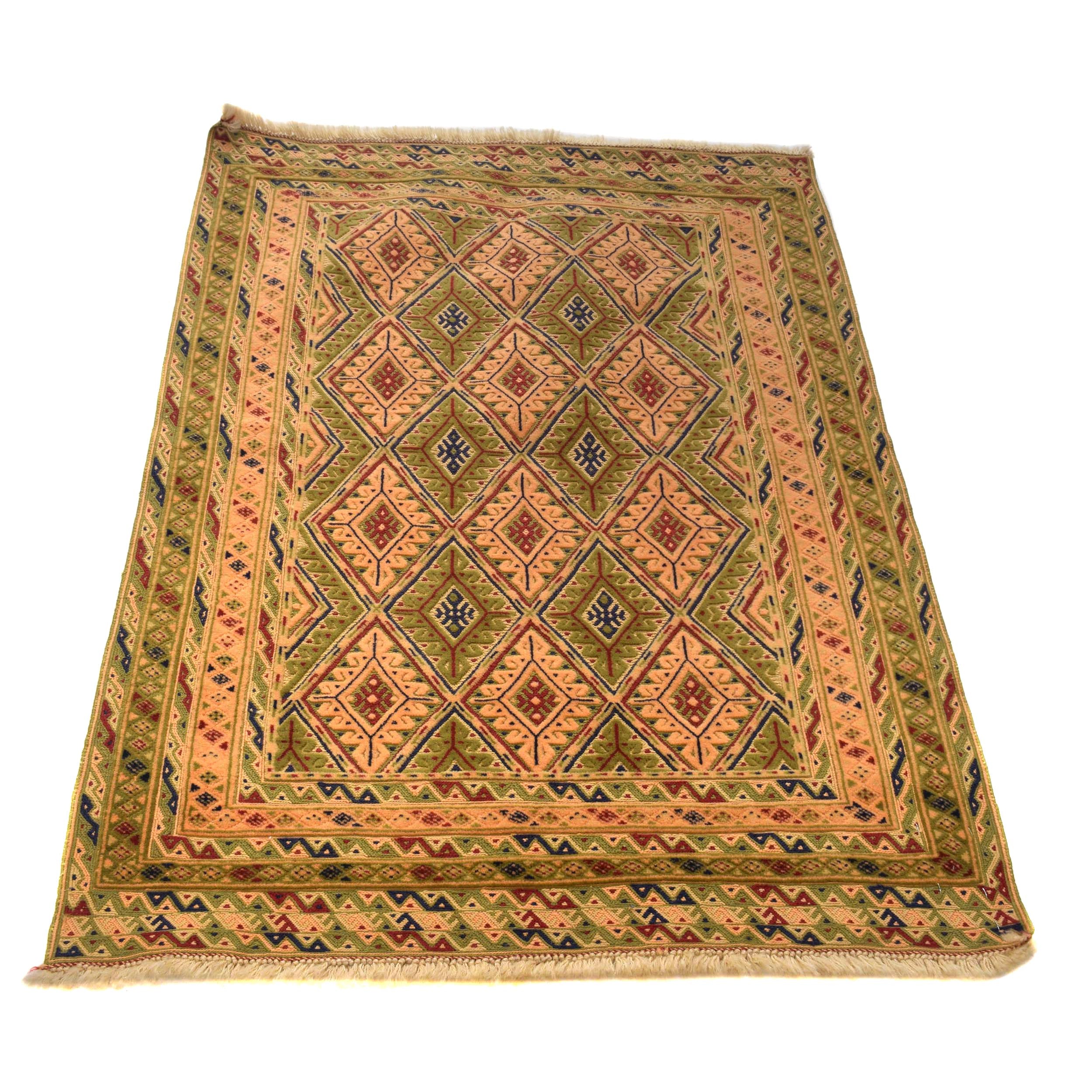 Handmade Nakhunak Kilim Rug 2' 9" x 4' 2" ft / 85 x 128 cm - No. 9014