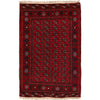Hand Knotted Bokhara Carpet 4' 0" x 6' 4" ft / 123 x 192 cm - No. 9033