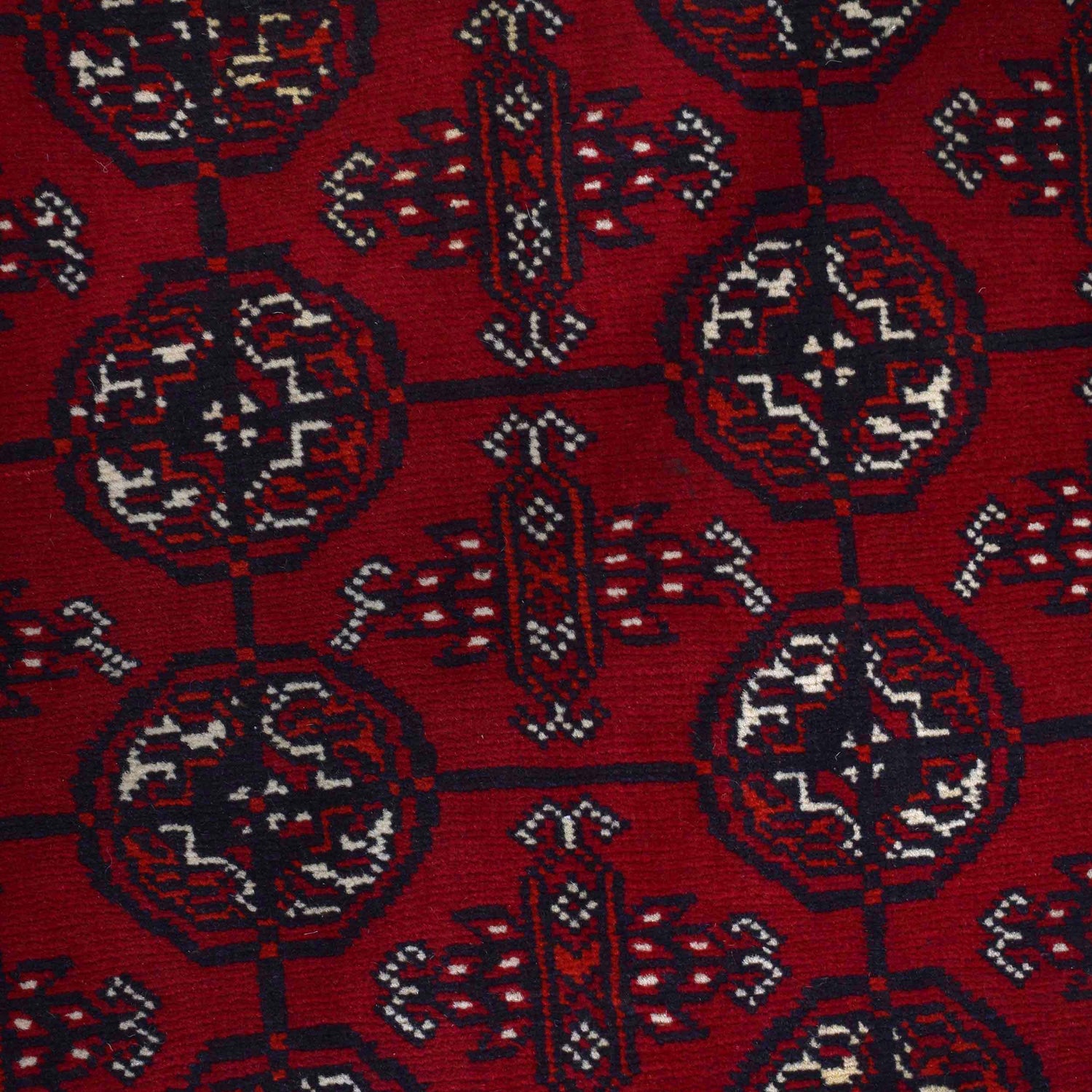 Hand Knotted Bokhara Carpet 4' 0" x 6' 4" ft / 123 x 192 cm - No. 9033