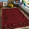 Hand Knotted Bokhara Carpet 4' 0" x 6' 4" ft / 123 x 192 cm - No. 9033