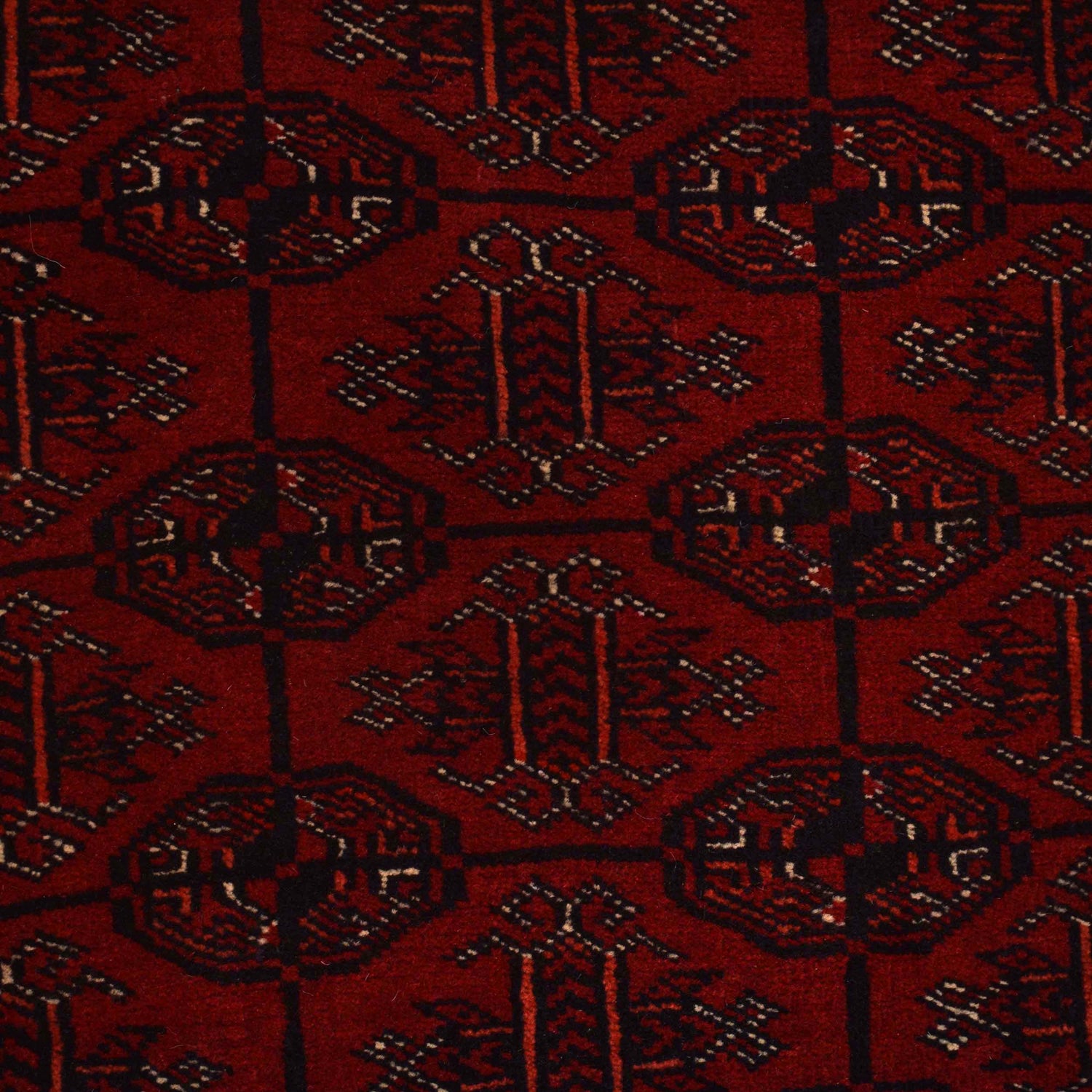 Handmade Bukhara Carpet 3' 11" x 5' 11" ft / 120 x 181 cm - No. 9034