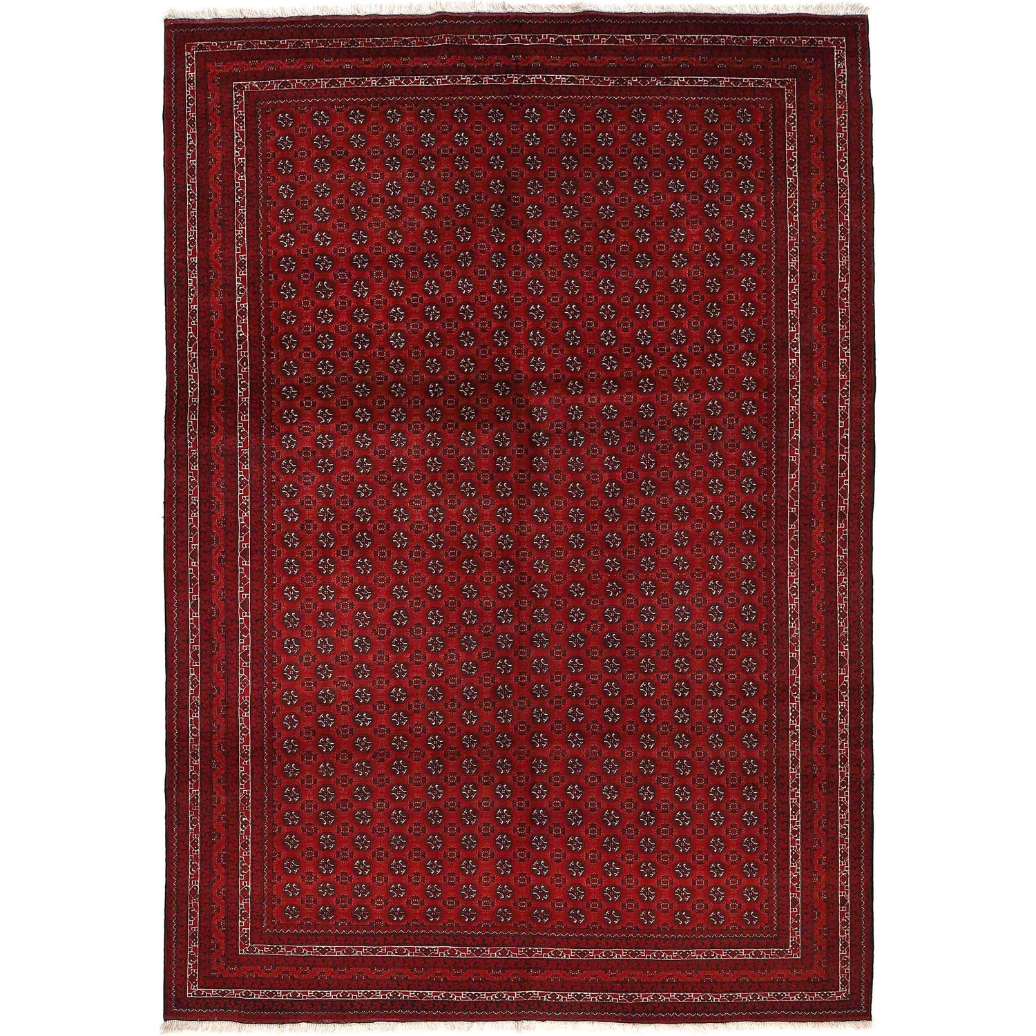 Handmade Khoja Roshnai Area Rug 6' 6" x 9' 6" ft / 197 x 290 cm - No. 9041