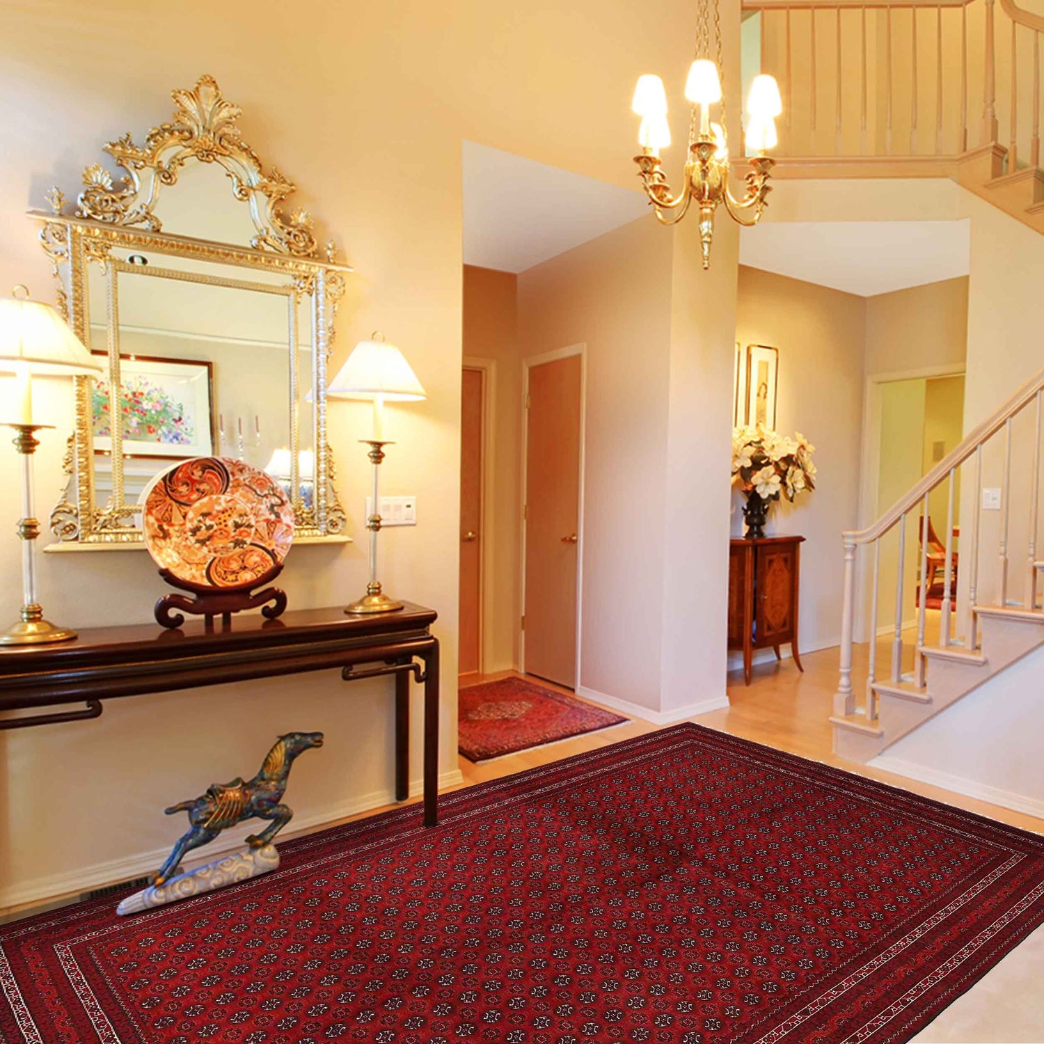 Handmade Khoja Roshnai Area Rug 6' 6" x 9' 6" ft / 197 x 290 cm - No. 9041