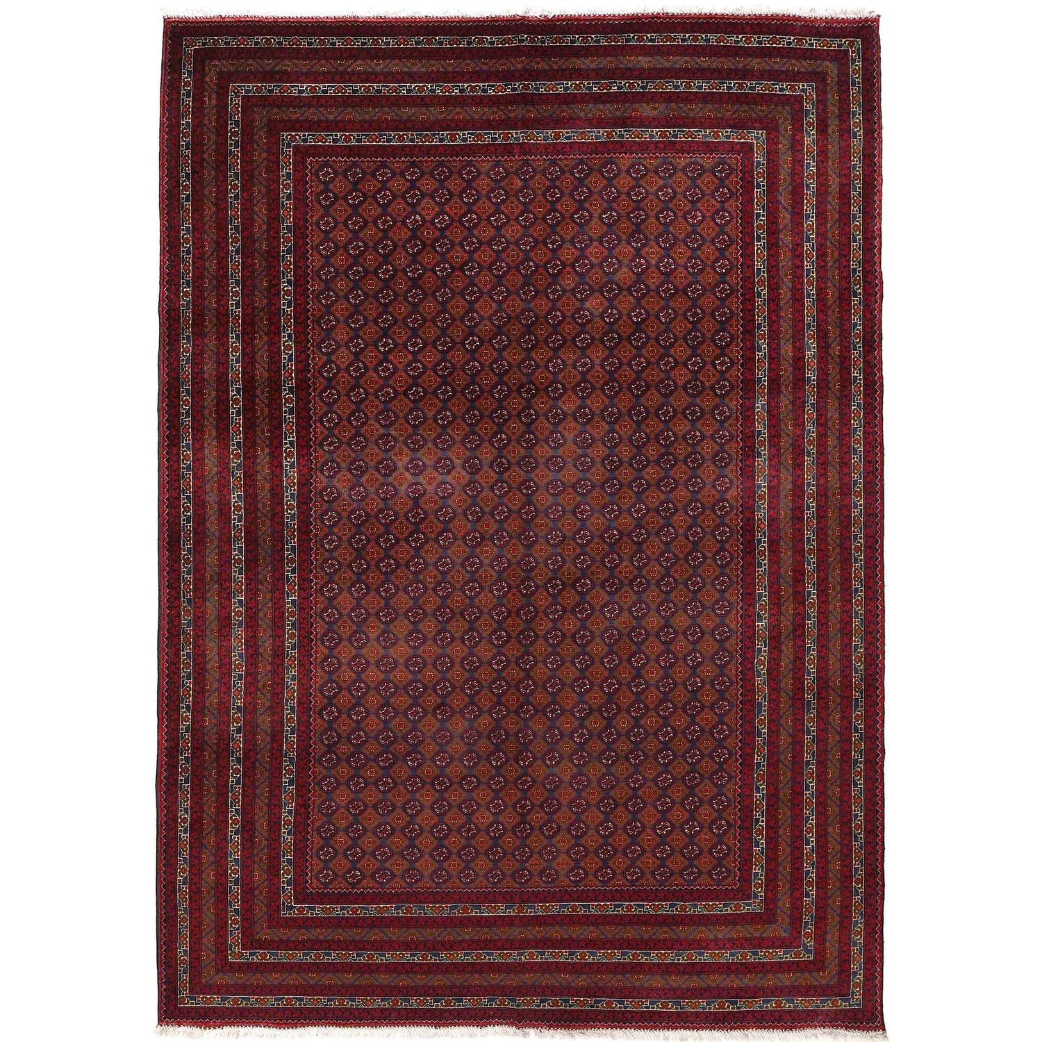 Oriental Handmade Khoja Roshnai Rug 6' 4" x 9' 5" ft / 192 x 288 cm - No. 9046