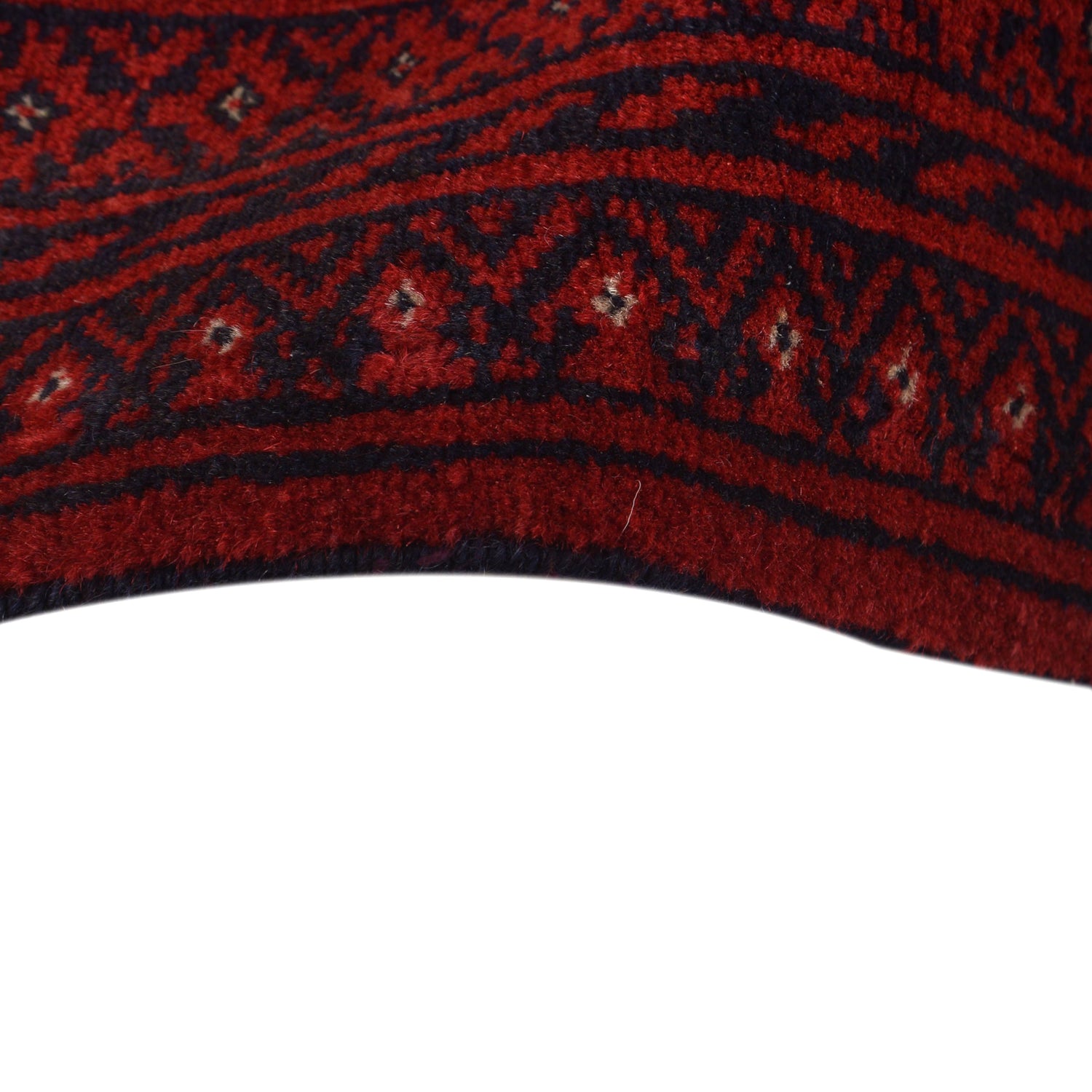 Red Bokhara Rug 7' 1" x 9' 5" ft / 217 x 286 cm - No. 9049