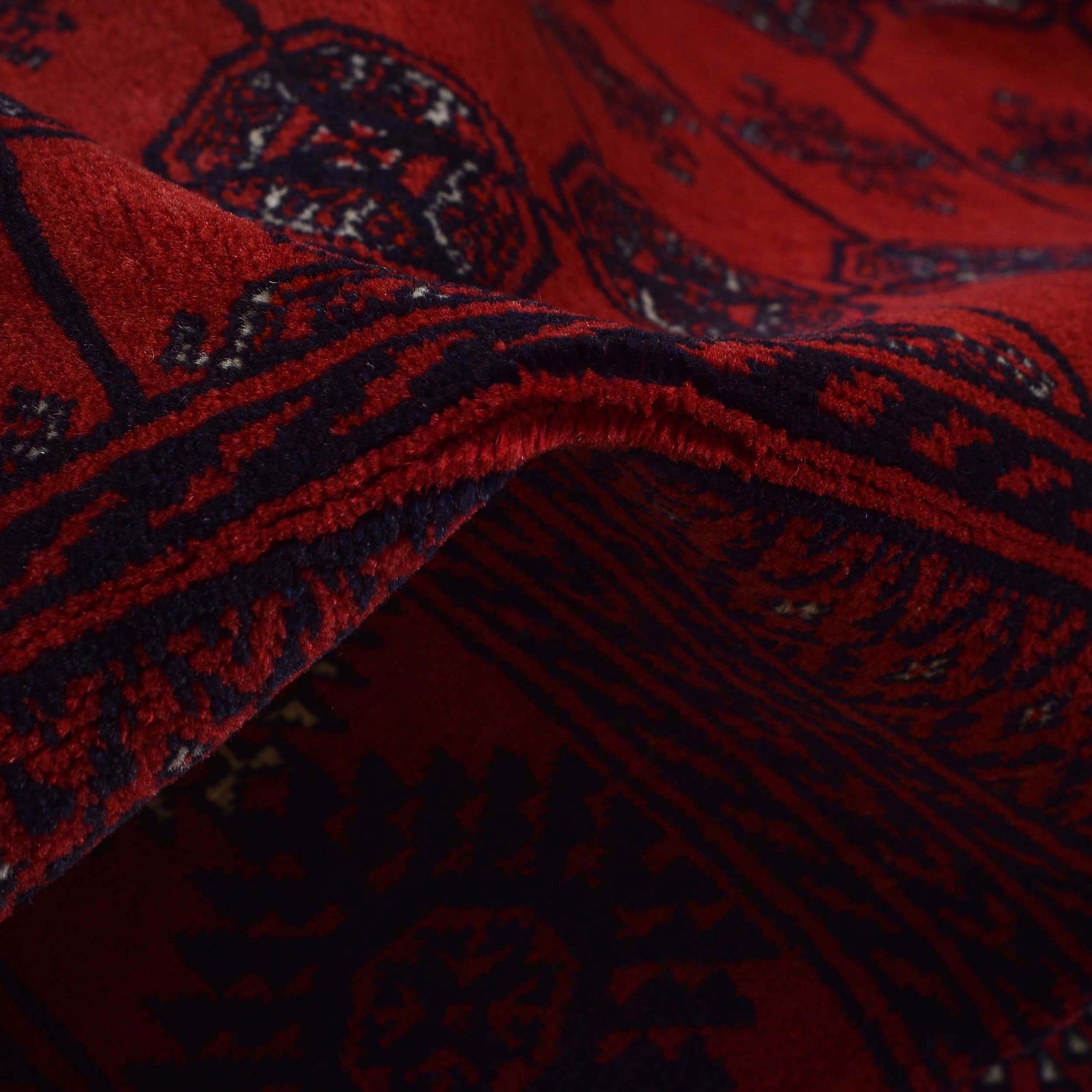 Red Bokhara Rug 7' 1" x 9' 5" ft / 217 x 286 cm - No. 9049