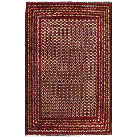 Beige Color Khoja Roshnai Area Rug 6' 5" x 9' 7" ft / 196 x 291 cm - No. 9050