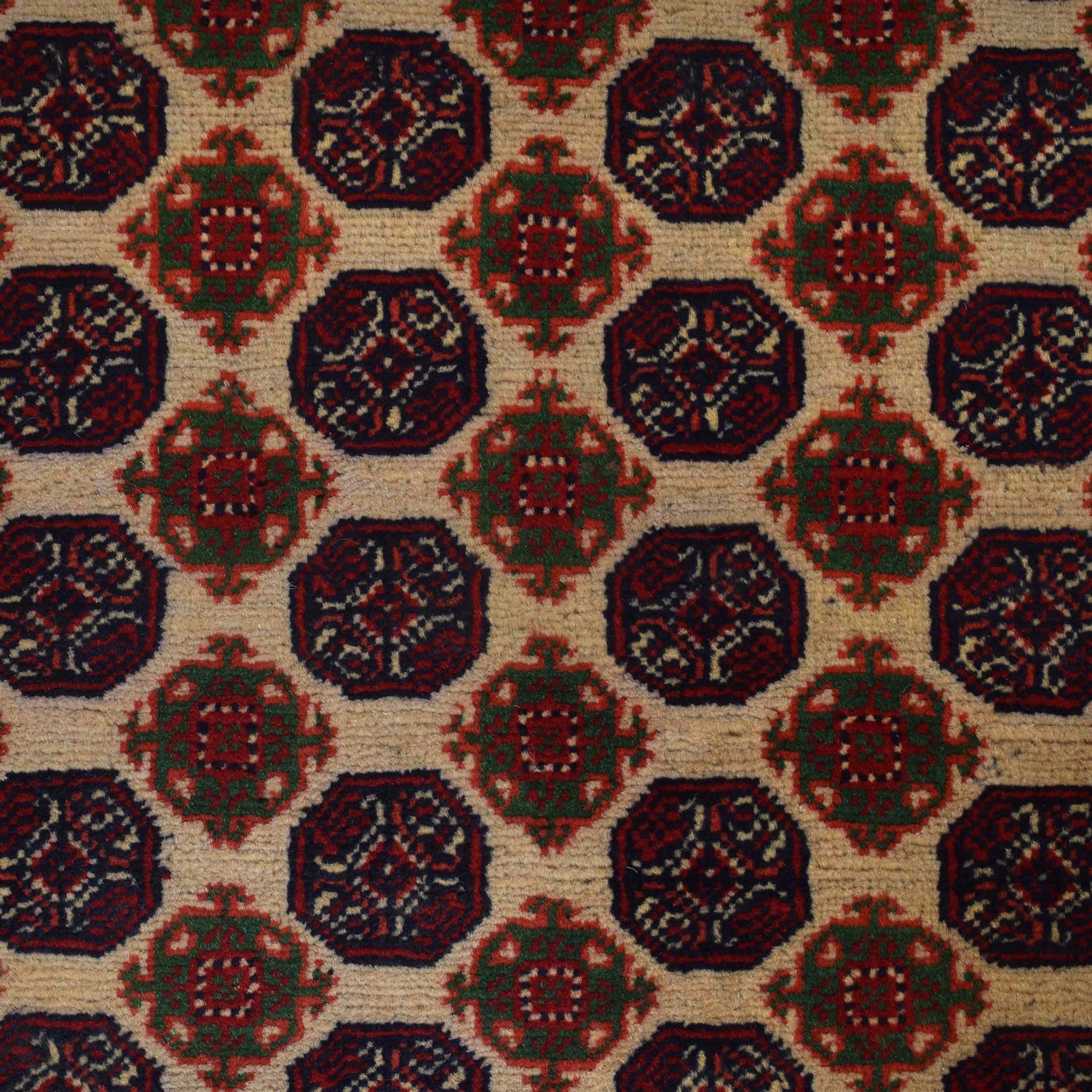 Beige Color Khoja Roshnai Area Rug 6' 5" x 9' 7" ft / 196 x 291 cm - No. 9050