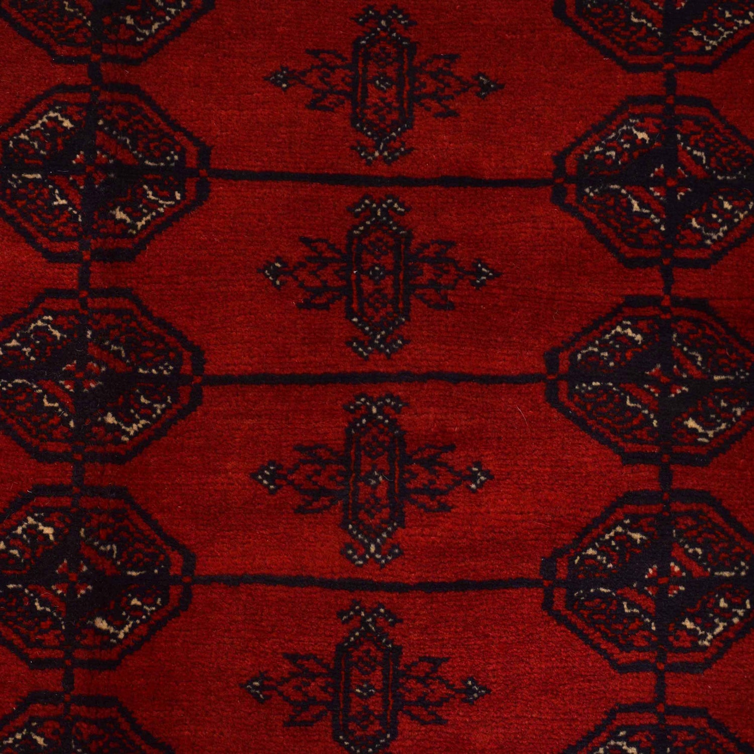 Red Bokhara Rug 6' 9" x 9' 7" ft / 206 x 292 cm - No. 9051