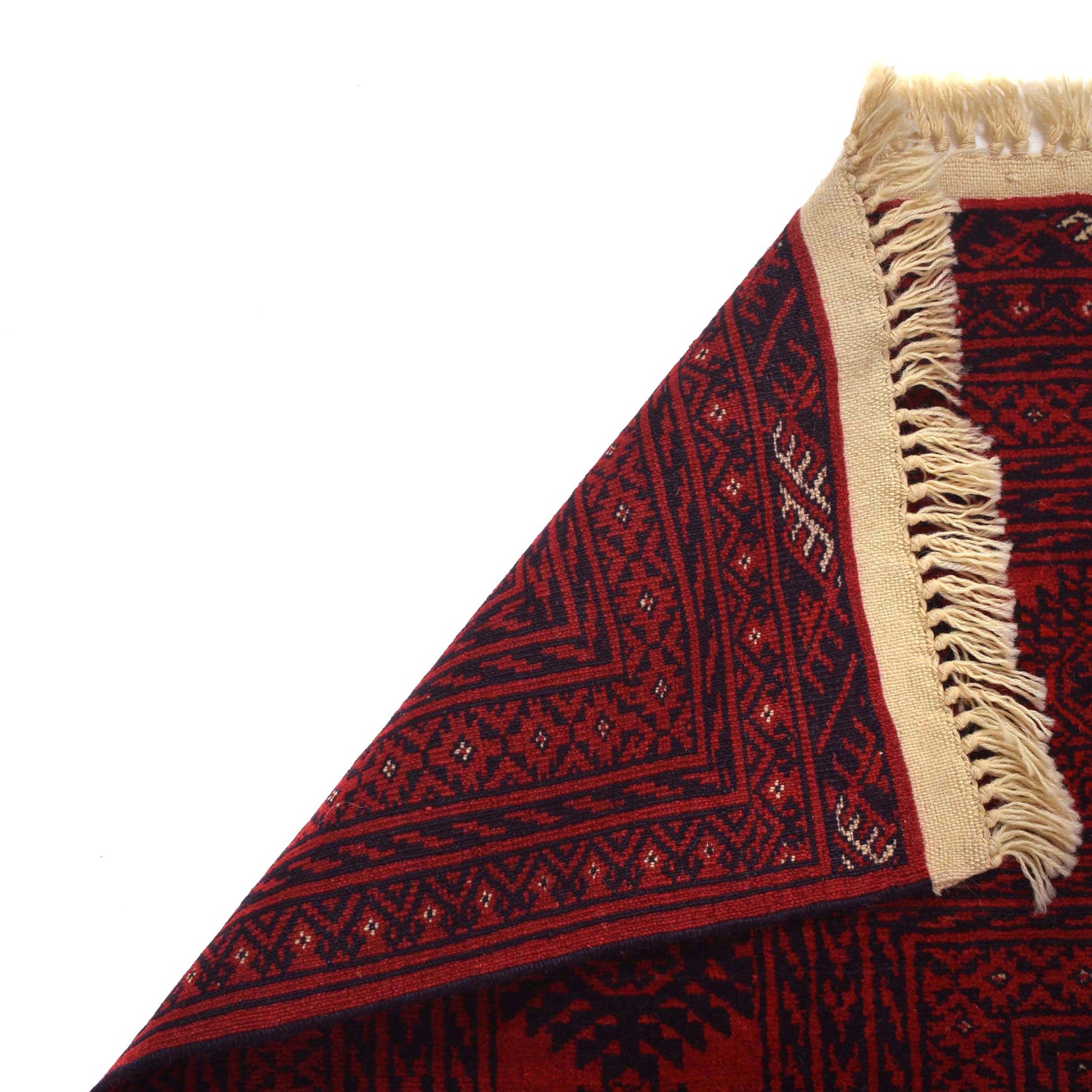 Red Bokhara Rug 6' 9" x 9' 7" ft / 206 x 292 cm - No. 9051