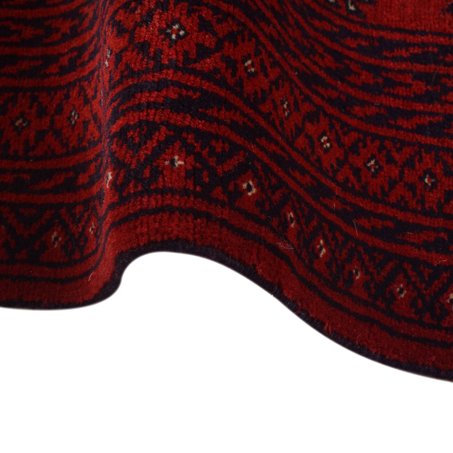 Red Bokhara Rug 6' 9" x 9' 7" ft / 206 x 292 cm - No. 9051