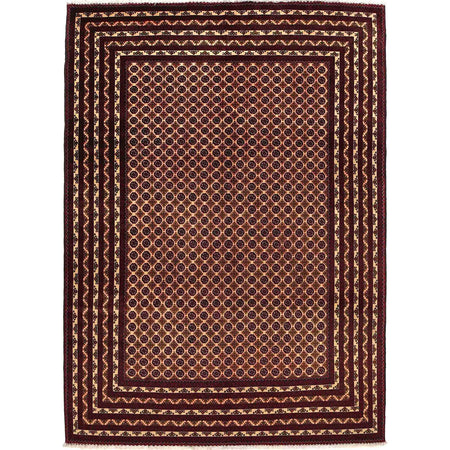 Beige Color Khoja Roshnai Area Rug 6' 5" x 9' 3" ft / 196 x 282 cm - No. 9052